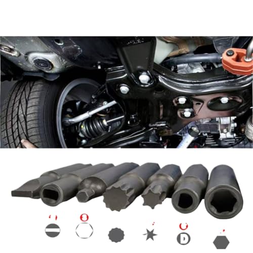 Shock Absorber Upper Seat Screw Glue Remover Shock Absorber Hub Suspension Shock Absorber Nut Removal Tool Socket Kit 43pcs