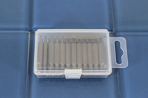 TEMO 25 pc T10 Torx 6 Point Impact Ready 2 Inch Length Screwdriver Insert Bits Hex Shank with Quick Release Slot - size: T10 2"