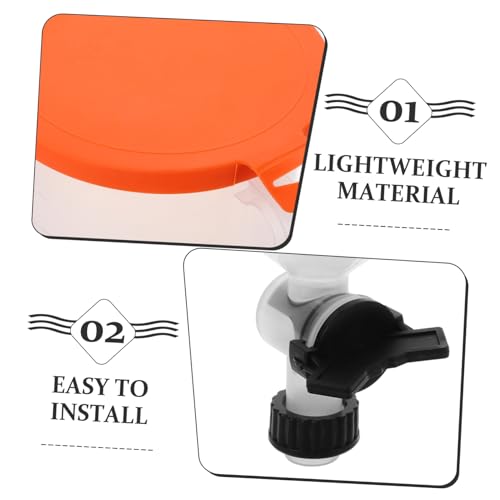 ABOOFAN Coolant Radiator Funnel Kit with Leak Switch Spill Car Funnel for Engine Oil Filling Plastic Cooling System Tool with Bright Orange Design