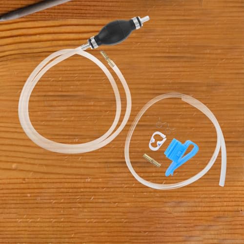 Gasoline Siphon Kit Manual Hand Pump Fuel Transfer Hose for Cars Motorcycles Boats Lightweight PVC Plastic Oil Extraction