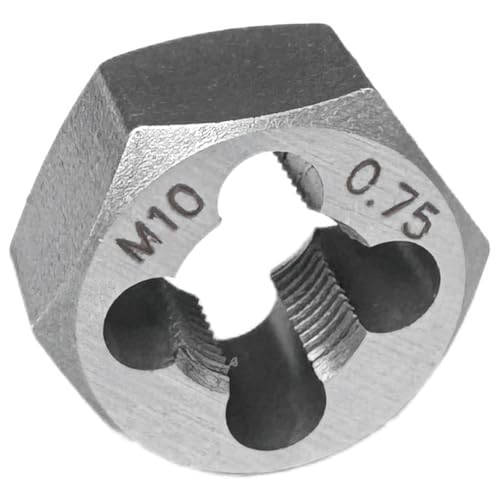 M10x0.75 Metric Hex Rethreading Die Alloy Steel Right Hand Die for Thread Repair and Maintenance - size: M10x0.75