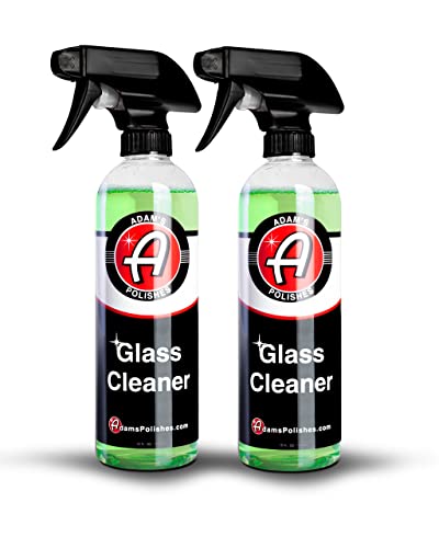 Adam's Glass Cleaner (2 Pack) - Car Window Cleaner for Safe Cleaning On Tinted & Non-Tinted Glass - Won't Strip Car Wax or Paint Protection - size: 16 Fl Oz (Pack of 2)