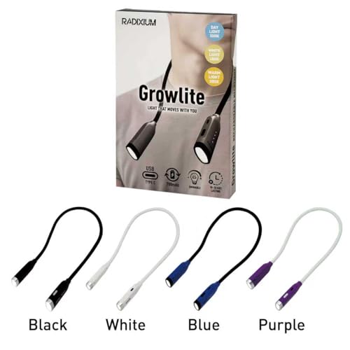 Neck Reading Light, 3 Color & Brightness Adjustable Book Light for Reading in Bed, Hands-Free, Lightweight, USB C Rechargeable, Eye-Caring, Perfect for Crafts, Camping, Kids & Adults (purple) - color: Purple