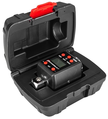 Powerbuilt 3/4-Inch Drive Digital Torque Adapter, 147.5-737.5 Ft-Lb and 200-1000 Nm, Alert Signals Torque Setting, Electronic Torque Wrench Converter with Digital Display, ±2% Accuracy - 940994 - size: 3/4 in.