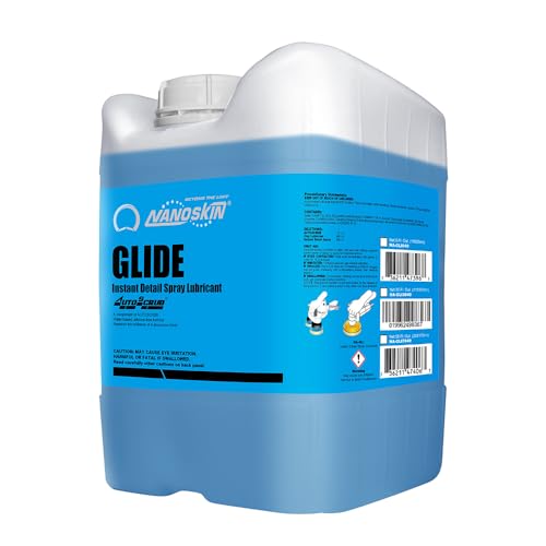 Nanoskin GLIDE Silicone Free Spray Detailer 5 Gallons - Use with Autoscrub/Clay Bar After Car Wash | Leaves No Residue Before Wax Sealant Coating | Automotive, Home, Garage, DIY & More | Concentrated - size: 640 Fl Oz (Pack of 1)