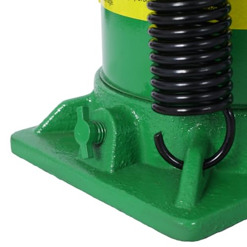 20 Ton Air Hydraulic Bottle Jack, Professional Lifting Jack for Heavy Machinery & Large Trucks, 10.2-19.7 Inch Height Range with Extendable Screw(Green) - color: Green, size: 20 Ton