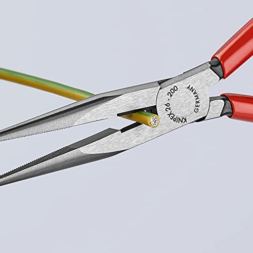 KNIPEX 26 11 200 Long Nose Pliers With Cutter 8-Inch | bike-hand-tools