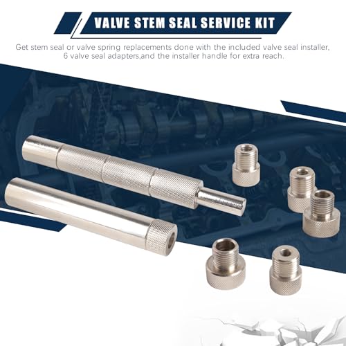 Valve Spring Compressor Tool Cylinder Head Service Set Universal Overhead Engine Valve Spring Removal and Installer Kit for 8 16 24 Valve OHV OHC DOHC Engines Automotive Repair