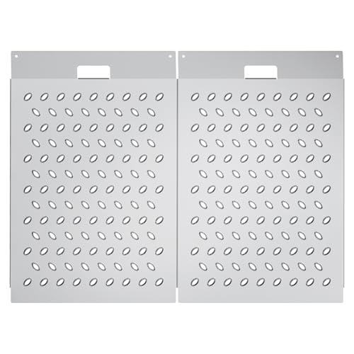 Heavy-Duty Shed Garage Access Ramps 2 PCS, 1500LBS Capacity Anti-Slip Punch Plate, Perfect for Riding Mowers, Motorcycles, Tractors, Snow Blowers & Garden Carts