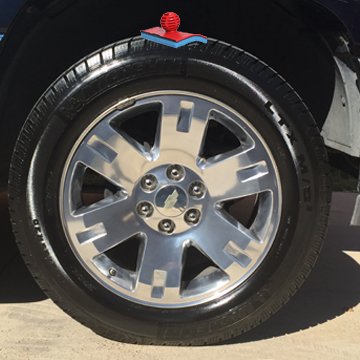 Tire Shine Applicator and Detailing Tool