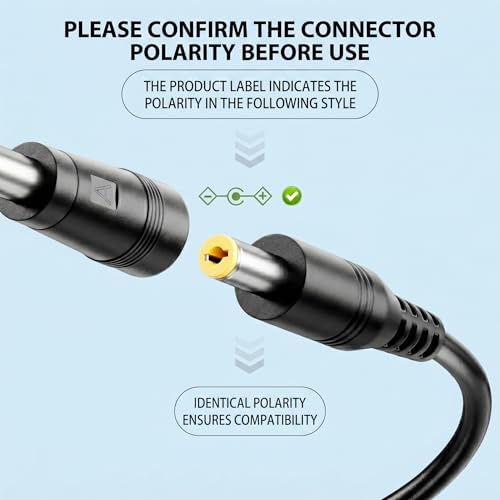 12V 1A Power Supply AC Adapter Replacement with 11 Tips, Regulated 12 Volts 1000mA Cord Charger for LED Strip Light, CCTV Camera, GPS, Webcam, Router, BT Speaker DC12V Transformer