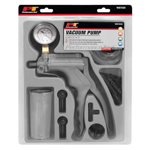 Performance Tool W87030 One-Man Hand Vacuum Pump Kit for Brake Bleeding and Automotive Tests - style: Diagnostic