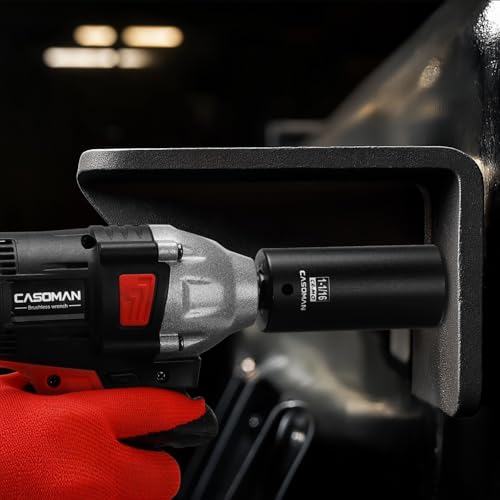 CASOMAN 1/2" Drive x 1-1/16" Deep Impact Socket, 6-Point, SAE, CR-MO - size: 26.99 mm (Deep), style: 6-Point Socket