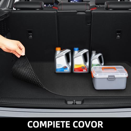 AiBOB Garage Floor Mat, 60 X 72 inches, Oil Spill Mat Under Car, Waterproof Backing Absorbent Pad Protects Floor, Durable, Reusable, Black - size: 5' x 6'