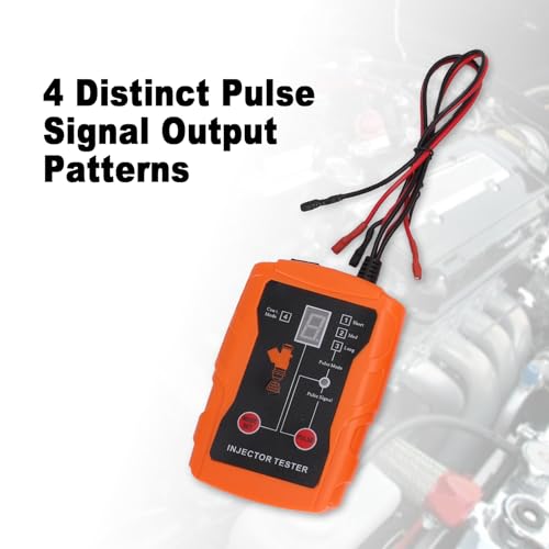 CHICIRIS Automotive Fuel Injector Tester Cleaning Tool Kit 2 in 1 Function 8 Adapters and 8 Pulse Modes DIY Tool 4 Wire Dual Channel for 2 Injectors (White) - color: White