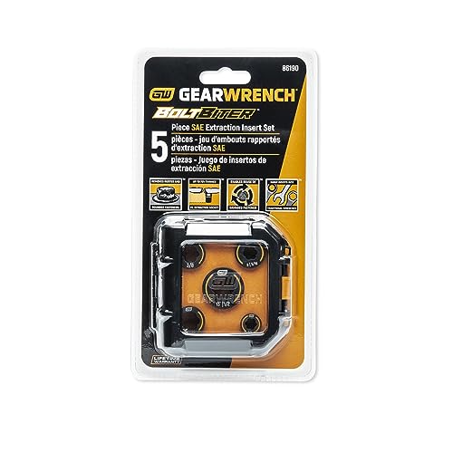 GEARWRENCH 5 Piece Bolt Biter SAE Wrench Insert Set - 86190 - style: 5 Piece SAE