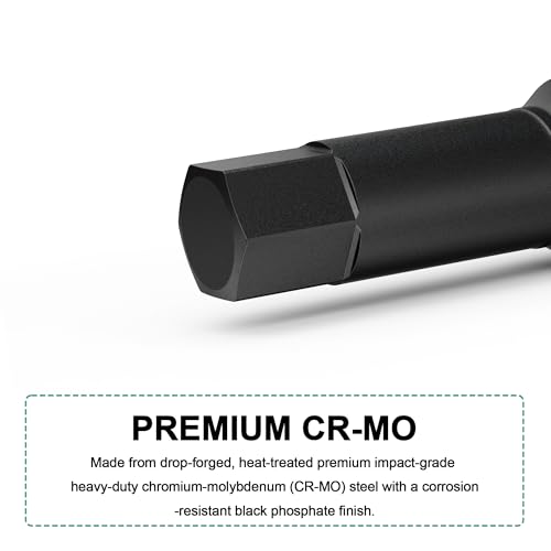 1/2" Drive 14 mm Hex Impact Bit Socket, H14 Allen Bit Socket, Metric, Cr-Mo Steel, Automotive Repair Industrial Maintenance and DIY Enthusiasts Alike - size: 1/2" H14 Deep