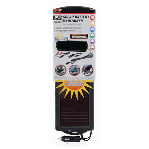 Performance Tool W2997 Solar Battery Maintainer/Charger (2.5 W) - style: 12V Solar Battery Maintainer