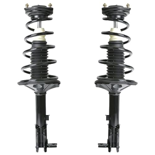 Detroit Axle - Front Rear Struts for Hyundai 2000-2005 Accent, 4 Quick | Install Ready Struts with Coil Spring Assembly 2001 2002 2003 2004 Replacement Suspension Kit - size: 4Q42906/ 4 Struts