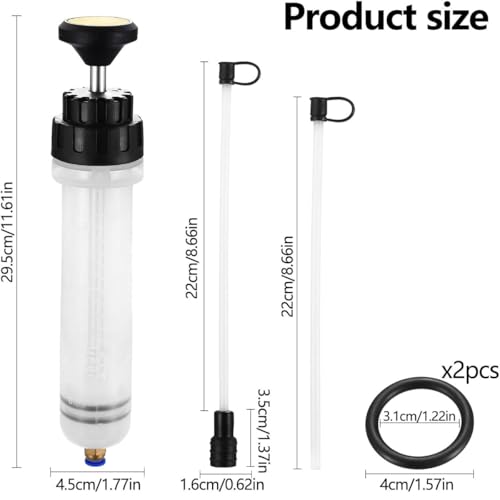 200cc Fluid Extractor, Extraction&Fill Pump,Fluid Syringe Pump Manual Suction Vacuum Fuel Car Transfer