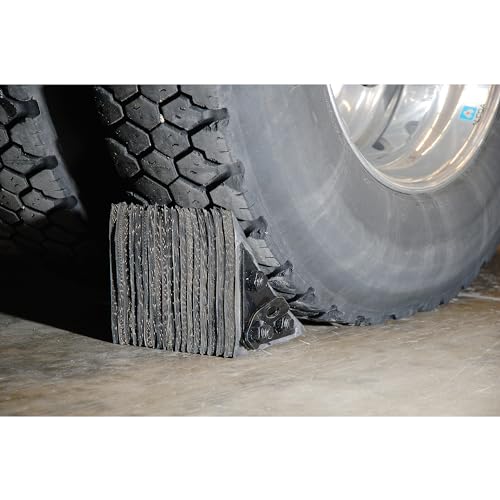 Durable Corporation Black Laminated Wheel Chock, 8" Length x 8" Width x 8" Height