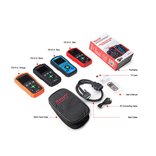 Auto Diagnostic Scanner iCarsoft FD V1.0 for Ford/Holden, ABS, SRS, Oil Service Reset ect (Red) - style: for Ford/Holden