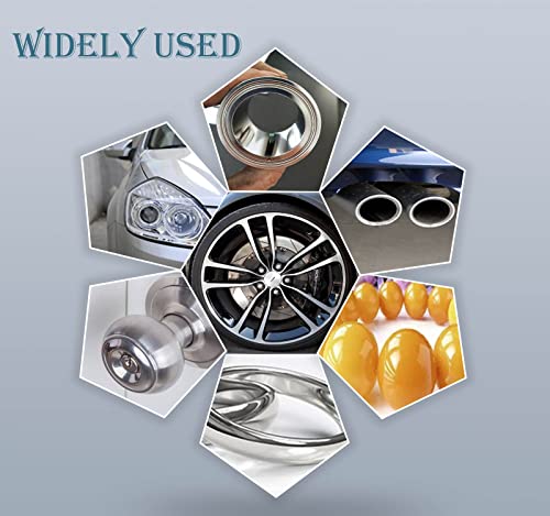 14 Pcs Polishing Wheel Kit for Drill - Buffing Pad Set With 2 Compounds and 5 Felt Wheels for Aluminum, Stainless Steel, Chrome, Metal, Glass, Car Detailing