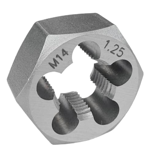 M14x1.25 Metric Hex Rethreading Die Alloy Steel Right Hand Die for Thread Repair and Maintenance - size: M14x1.25