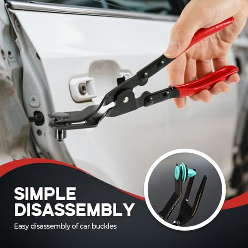 Panel Clip Removal Plier, 2025 NEW Automotive Door Panel Upholstery Trim Clip Removal Tool Plier, Remove Push Pin and Press in Trim Fasteners Lift Action, Car Accessories (3 PCS) - color: 3 Pcs