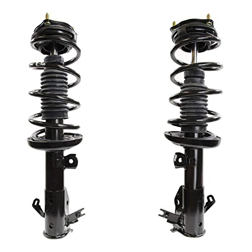Detroit Axle - 4pc Struts Shock Absorbers Kit for 13-15 Honda Civic, 2 Front Struts w/Coil Spring 2 Rear Shocks Absorbers 2013 2014 2015 Replacement Suspension - size: 4AQ47093/Shock Kit