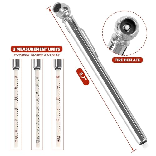 Air Blow Gun Accessory Kit, 14 Piece Air Compressor Tools Kit, with 1/4" NPT Quick Connect Coupler & Plug/Tire Air Chucks/Tire Gauge/Air Nozzles/Air Hose Fittings, Pneumatic Tools Set
