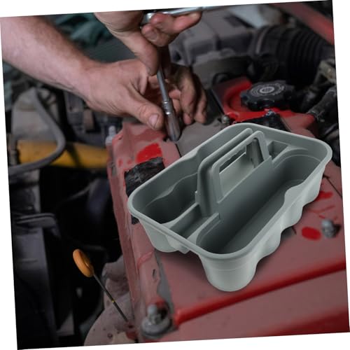 PRETYZOOM Portable Plastic Cleaning Tool Basket with Handle for Car Wash and Bath Use Handheld Storage Organizer for Cleaning Products and Accessories
