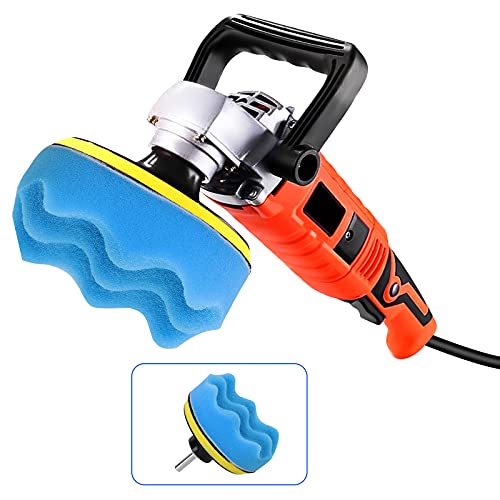 4 Inch Buffing Polishing Pads, 10 Pcs Drill Polishing Kit, Compound Buffing Sponge Pads for Car Polishing, Waxing, Sealing Glaze, Polishing and Waxing