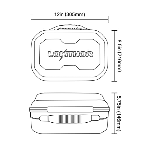 LOKITHOR CASE001 Hard EVA Protection Case Carrying Storage Bag | for JA300 | JA301 | JA302 | JA400 | JA401 | JA3000 | JA3000PRO, Shockproof Water-Resistant Storage Organizer