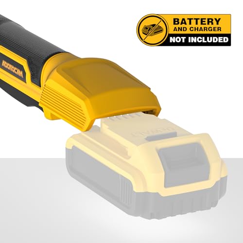 3/8" Cordless Ratchet Wrench for Dewalt 20V Battery(Tool Only),75FT-LBS(102N.m) Extended Electric Ratchet Wrench Set with Variable Speed, LED Light, 1/4"&1/2" Adapter,3" Extension Bar