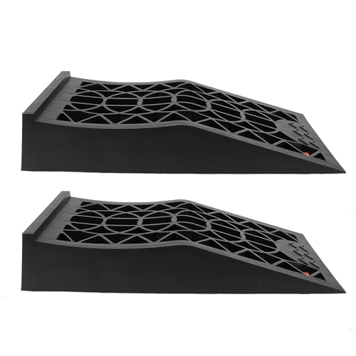 Heavy Duty Tire Ramps 2.44in Lift Low Profile Car Service Ramp Portable Vehicle Maintenance Safe Lifting