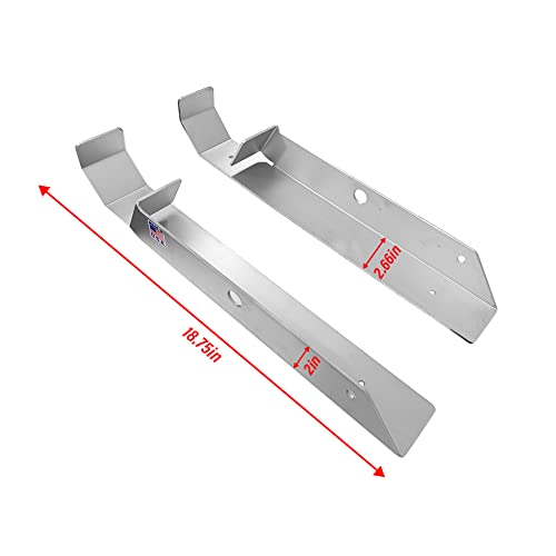 Pit Posse 488 Aluminum Floor Jack Holder Organizer for Enclosed Race Trailer- Made in USA- Mounted Stabilizer Holds Most Standard Floor Jacks - Secures Floor Jacks from Rolling Around While in Motion