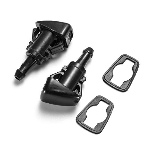 Front Windshield Washer Nozzles - for Dodge, Jeep, Ram - Replaces OEM #: 4805742AB, Spray Jet Kit (pack of 2) A7860F