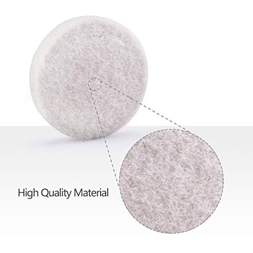 2Inch Car Felt Polishing Buffing Pad, 8pcs Polishing Sanding Discs, Felt Polishing Wheel with Towel, 3mm Shank Backing Pad for Rotary Tools to Polish Glass and Metal (2 Inch Sets)