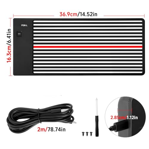 Dent Puller PDR Light Wireless LED Dent Line Board NO Battery | USB Rechargeable & Battery Powered, PDR Tools for Car Dent Repair and Paintless Dent Removal (Battery not Included) - size: PDR light-01