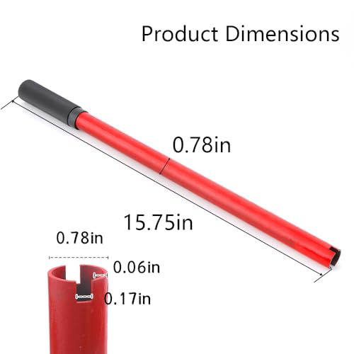 2 Pack 2/3 Ton Hydraulic Bottle Jack Handle, Vertical Jack Replacement with Red Anti-Slip Grip