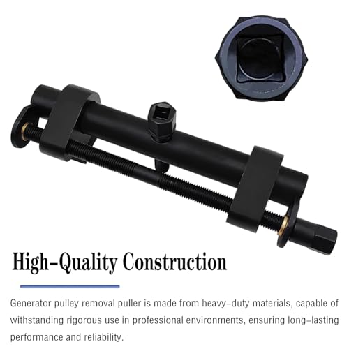 Universal Ribbed Drive Pulley Crankshaft Remover Tool for Dismantling Auto Crankshafts, Alternators, Air Conditioning Units, Adjustable Crankshaft Alternator Power Steering Pump Pulley Puller