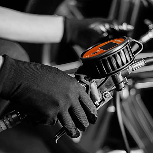 Martins Tire Inflator Deflator with 6 ft Rubber Hose – Compact Tire Inflator for Automotive, Cars, Motorbikes, Bicycle, Trucks – 174 PSI with LED Display Monitor (Digital Handheld) - size: Digital Handheld