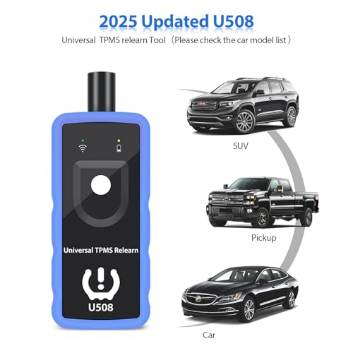 TRISCO Tpms Relearn Tool U508 Universal for GM Jeep and Ford Chrysler Dodge Tire Pressure Monitor Sensor TPMS Reset Activation Tool 2025 Edition