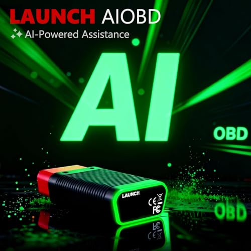 LAUNCH AIOBD AI-Powered Bluetooth OBD2 Scanner Full System AI-Assisted Diagnostic Tool OBD-II Code Reader Work with iOS/iPhone & Android