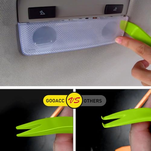 GOOACC Auto Trim Removal Tool Kit No-Scratch Tool Kit for Car Audio Dash Window Molding-4PCS (Green) - color: Green, size: 4PCS Trim Removal Tool