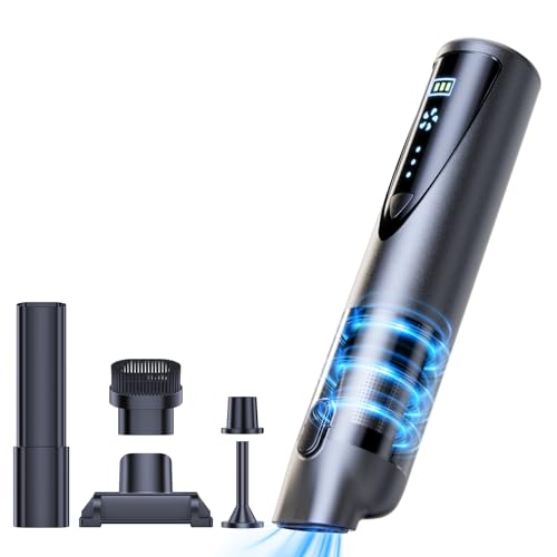 Cordless Car Vacuum Cleaner, 20000Pa Strong Suction Handheld Vacuum with Detailing Kit, Wet/Dry Rechargeable Portable Mini Vacuum for Car Detailing, Home & Outdoor Cleaning