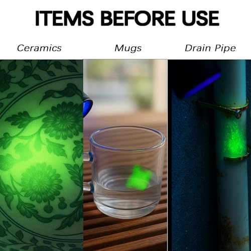 Lead Test Kit for Paint, Ceramics, Dishes & Toys, Home Lead Detection | 1-Second Lead Testing with Test Liquid, Non-Lead Reference Card, UV Gloves, Fast Free Lab Verification for Added Confidence - style: Single Bottle – Dropper