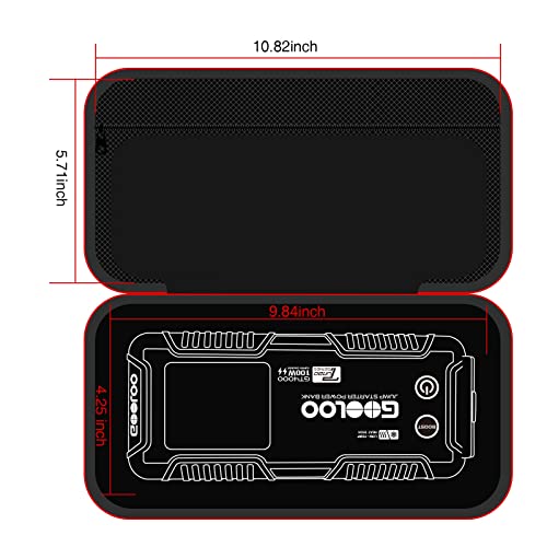 GOOLOO GT4000S Jump Starter 100W Two-Way Fast-Charging Portable Car Jump Starter EVA Storage Case
