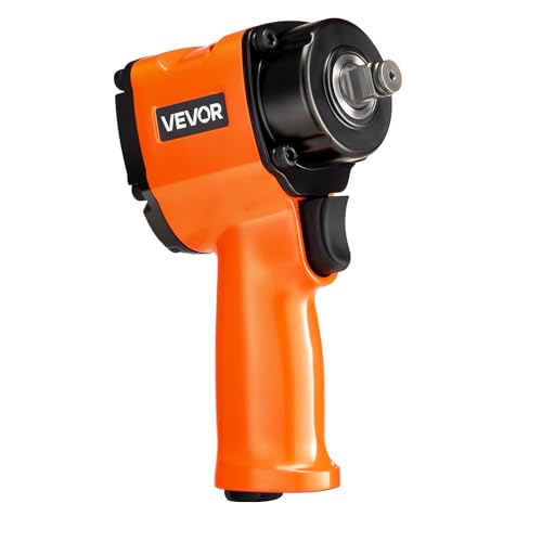 VEVOR 1/2-Inch Air Impact Wrench, Up to 738 ft-lbs Nut-busting Torque, Stubby Size & Lightweight Pneumatic Impact Gun for Auto Repairs and Maintenance - style: 1/2" Stubby Size
